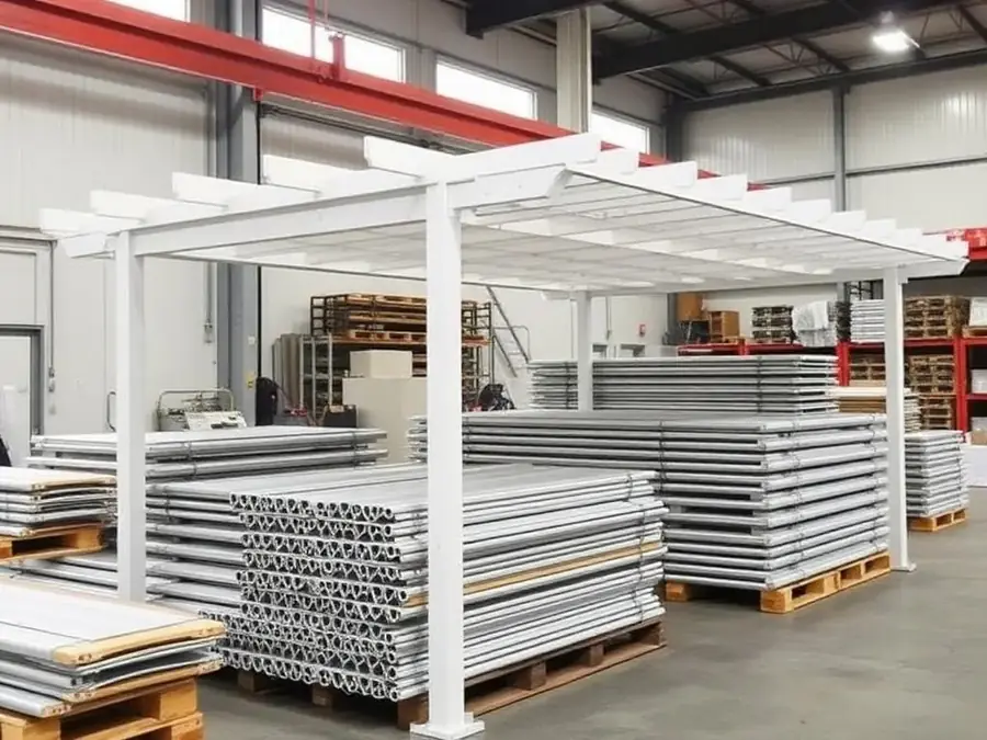 Manufactured patio components ready to ship